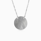 Collier rond simple en argent