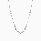 Collier statement en zirconia cubique