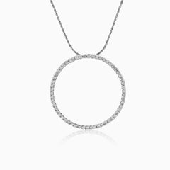 Pendentif cercle en diamant