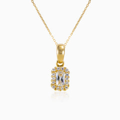 Pendentif halo rectangulaire