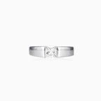 Bague princesse en argent sertie tension