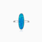 Bague longue en opale