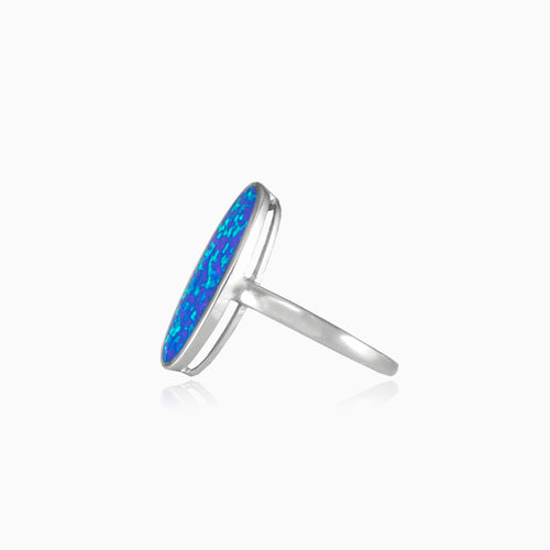 Bague longue en opale