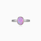 Simple rose opal ring