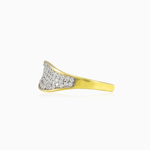 wellen-gold-zirkonia-ring