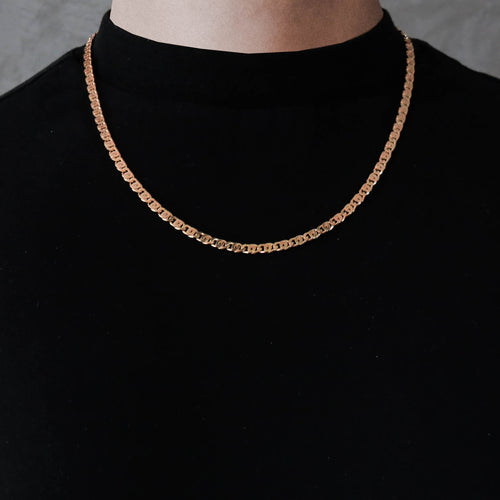 Rose gold mariner chain