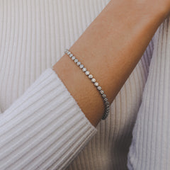 Zargenfassung-Tennisarmband