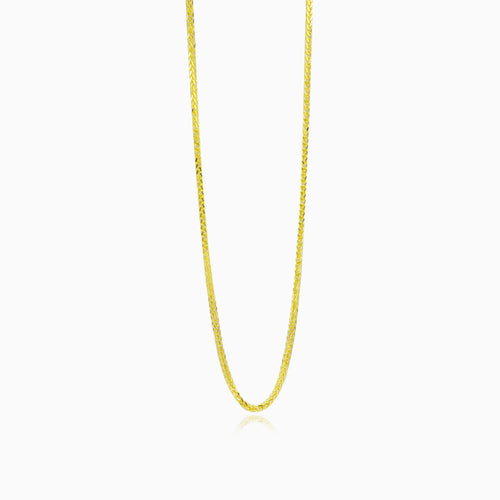 Thin spiga gold chain
