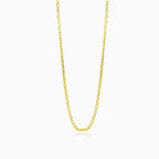 Solid gold anker cable chain
