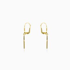 Pendientes colgantes de cruz con diamantes