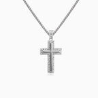 Croix en argent avec zircon cubique