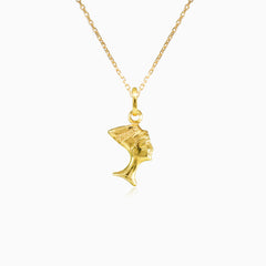 Kleiner Nofretete-Anhänger aus Gold