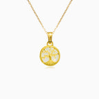 Arbre de vie en nacre dorée