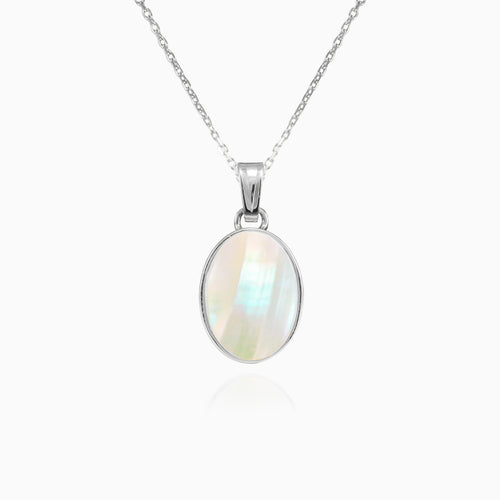 Perleťový přívěšek z bílého zlata