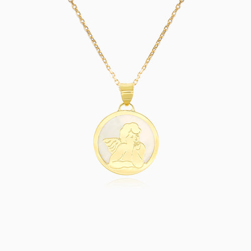 Přívěsek anděla ze žlutého zlata