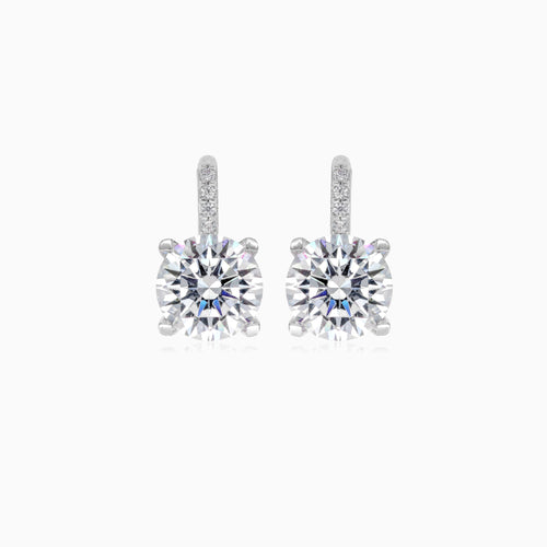 Náušnice z bílého zlata s akcentem