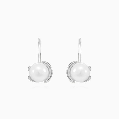 Pendientes colgantes únicos de perla para mujer