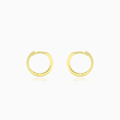 Créoles en or jaune avec zircon cubique