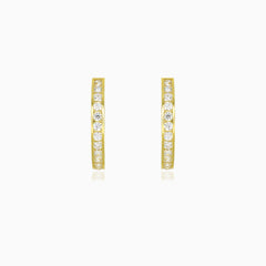 Elegantní zlaté kroužky s kubickou zirkonií