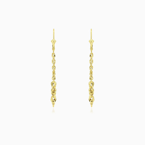 Brillo valis chain gold dangling earrings