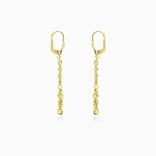 Brillo valis chain gold dangling earrings