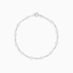 White gold bracelet with freshwater pearls