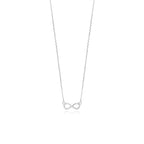 Řetízek z bílého zlata s  motivem  nekonečno