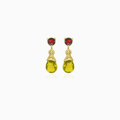 garnet-and-moldavite-gold-drop-earrings  (No translation needed for codes or URLs.)