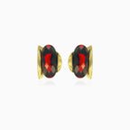 Oval elegance drop earrings