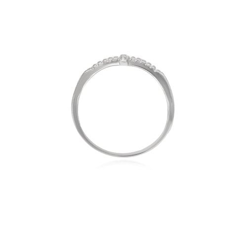 Bague élégante en argent sterling avec motif croix