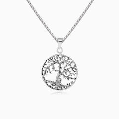 Silver tree of life pendant