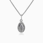 Médaille Vierge Marie en argent sterling