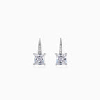 Boucles d’oreilles pendantes en argent sterling avec zircon cubique