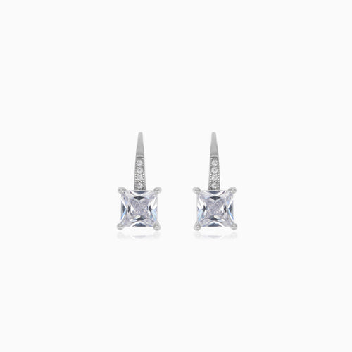 Boucles d’oreilles pendantes en argent sterling avec zircon cubique