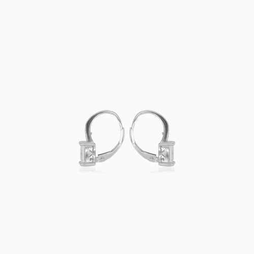 Boucles d’oreilles pendantes en argent sterling avec zircon cubique
