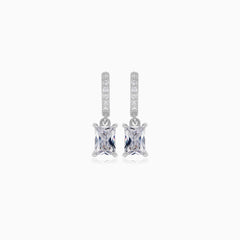 Boucles d’oreilles en argent sterling avec élégance en zircon cubique