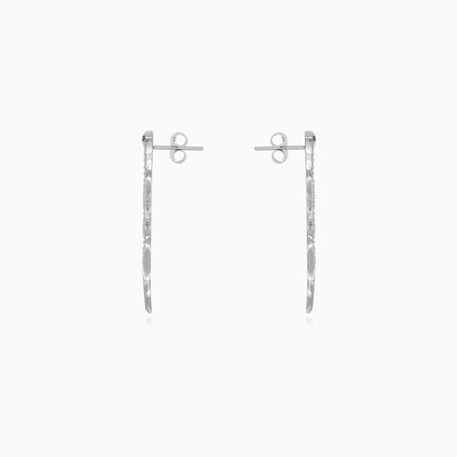 Sterlingsilberohrhänger im Schlangendesign mit Onyx und Zirkonia