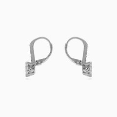 Boucles d’oreilles élégantes en argent sterling avec zircon cubique