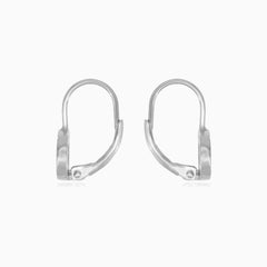 Sterlingsilber Kreis-Drop-Ohrringe