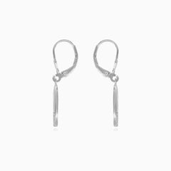 Sterlingsilberohrhänger im Tropfendesign