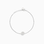 Pulsera con charm de hoja de trébol