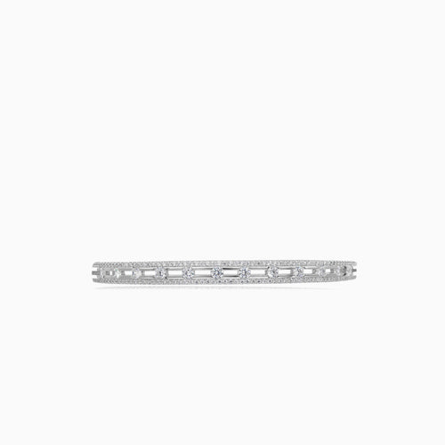 Sterling-Silber-Armreif mit Zirkonia