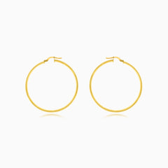 Zlaté kruhy s francouzkým zapínáním