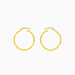 Dvojité zářivé kruhy ze 14kt žlutého a bílého zlata