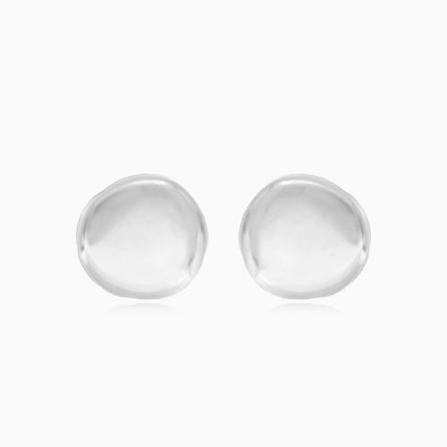 Men and women white gold studs earrings