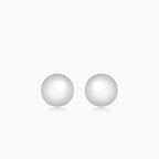 Kuličkové náušnice z bílého zlata