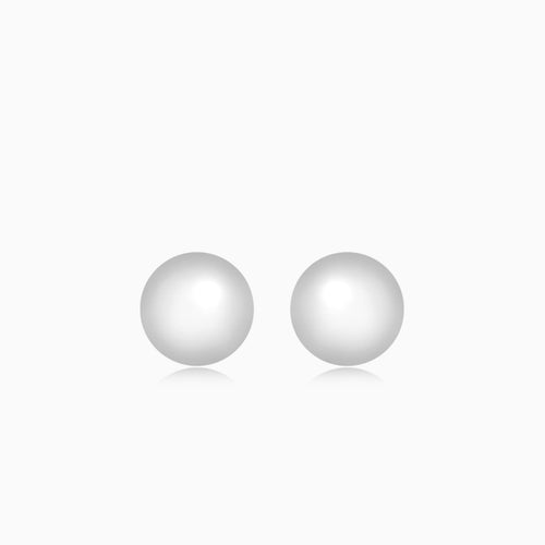 Kuličkové náušnice z bílého zlata