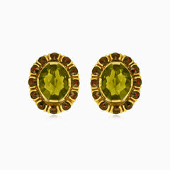 Pendientes colgantes Royal Radiance hechos a mano en oro