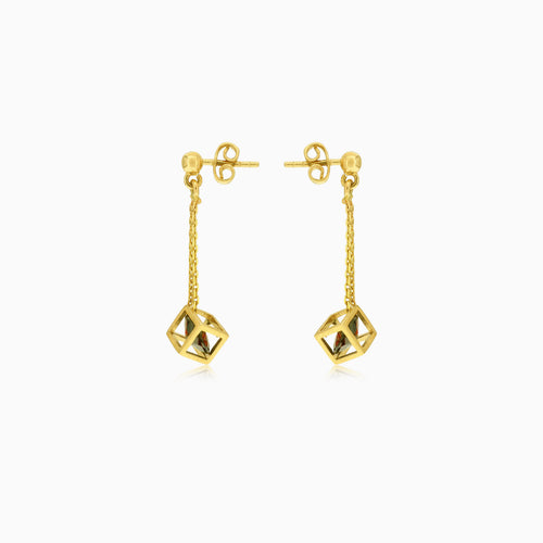 Gouttes cube en grenat Golden Glow