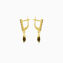 Pendientes colgantes delicados de granate